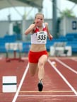 Charlotte Sadler (Gateshead) under-20 triple jump, Northern Championships, Sport City, Manchester
